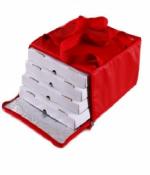 Bolso térmico para 4 cajas de pizza 41x41 con cierre y velcro