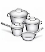 Bateria De Cocina Acero Inoxidable 4 Pzs Tramontina Allegra