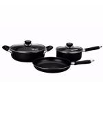 Bateria De Cocina 5pz Negro Hudson Valley