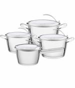 Bateria De Cocina Acero Inoxidable 4 Pzs Tramontina Ventura