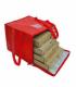 Bolso térmico para 4 cajas de pizza de 52x52 con cierre y velcro