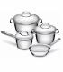 Bateria De Cocina Acero Inoxidable 4 Pzs Tramontina Allegra